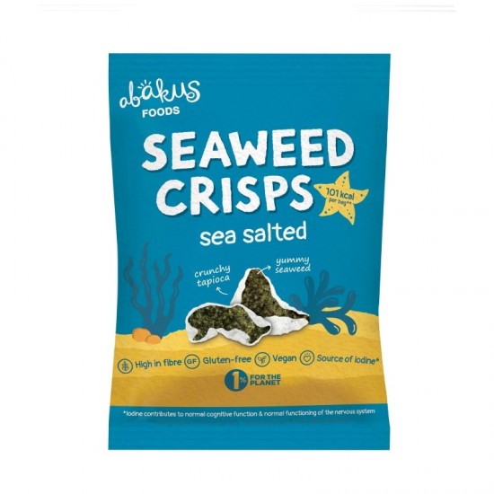 Abakus Seaweed Crisps - Sea Salted (12x18g)