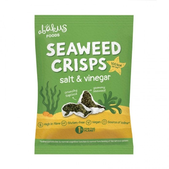 Abakus Seaweed Crisps - Salt & Vinegar (12x18g)