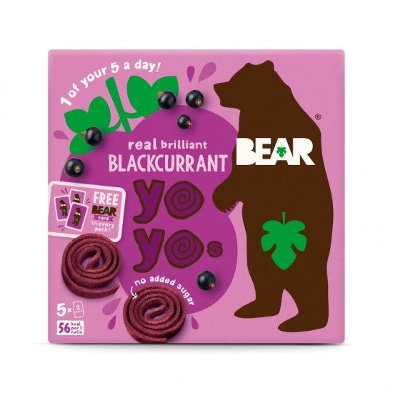 Bear Multi-Pack Yo-Yo's - Blackcurrant 6x(5x20g)