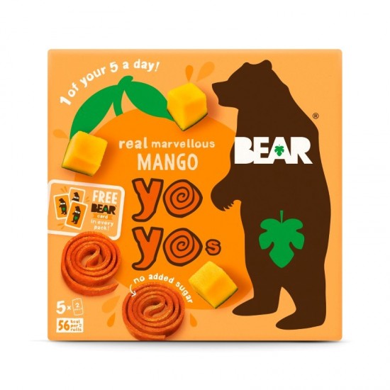 Bear Multi-Pack Yo-Yo's - Mango 6x(5x20g)