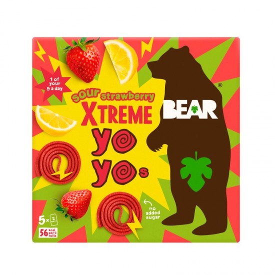 Bear Multi-Pack Yo-Yo's Xtreme - Strawberry 6x(5x20g)