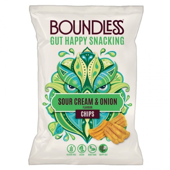 Boundless Chips - Sour Cream & Onion (10x80g)