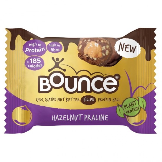 Bounce Indulgent Bite Ball - Hazelnut Praline (12x40g)