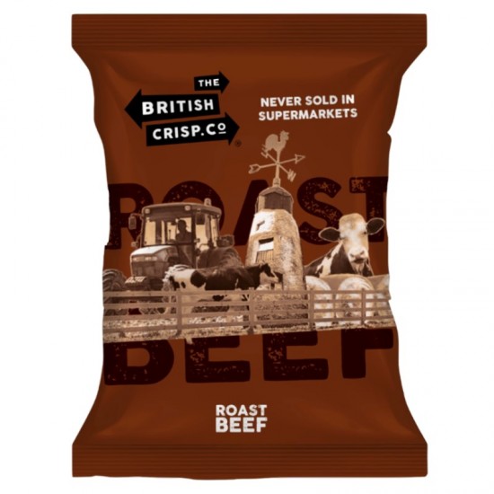 The British Crisp Co. Handcooked Crisps - Roast Beef (36x40g)