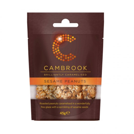 Cambrook Snack Pack Peanuts - Caramelised Sesame (12x45g)