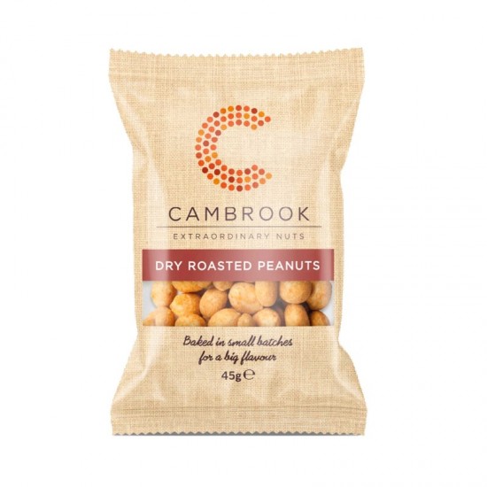 Cambrook Snack Pack Peanuts - Dry Roasted (24x45g)