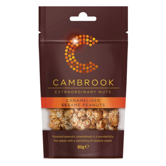 Cambrook Impulse Peanuts - Caramelised Sesame (9x80g)