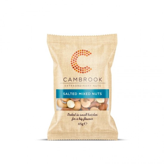 Cambrook Snack Pack Baked Mixed Nuts - Salted (24x45g)