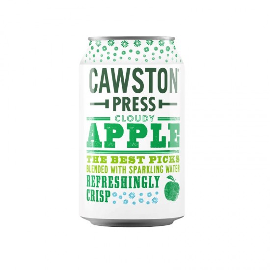 Cawston Press Sparkling Fruit Drink - Cloudy Apple (24x330ml)