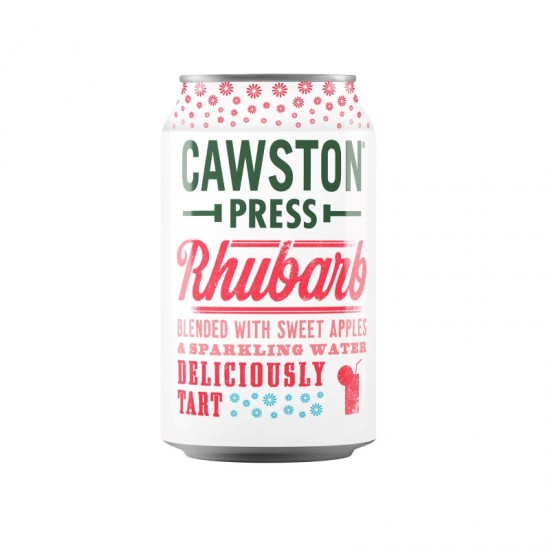 Cawston Press Sparkling Fruit Drink - Rhubarb (24x330ml)