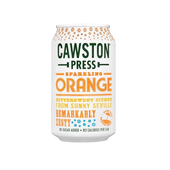 Cawston Press Sparkling Fruit Drink - Orange (24x330ml)