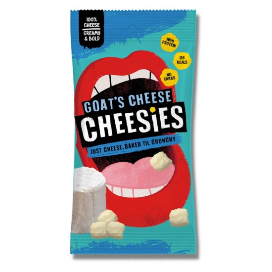 Cheesies Crunchy Popped Cheese - Goats Cheese (12x20g)