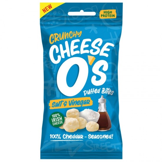 Cheeseo's Crunchy Puffed Cheese - Salt & Vinegar (10x25g)