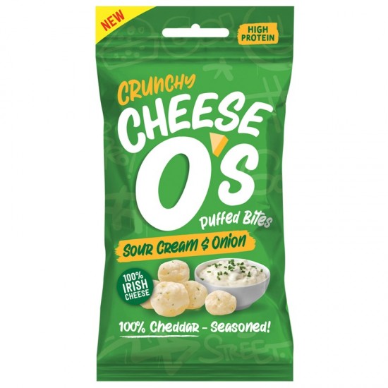 Cheeseo's Crunchy Puffed Cheese - Sour Cream (10x25g)