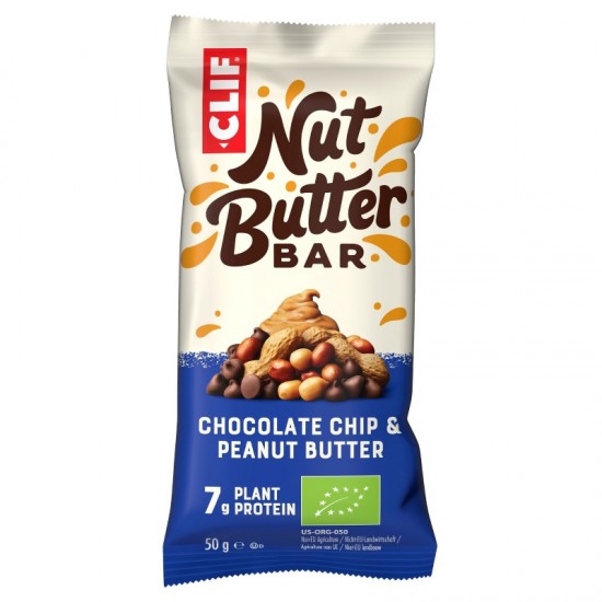 Clif Nut Butter Filled Protein Bar - Choc Chip & Peanut Butter (12x50g)