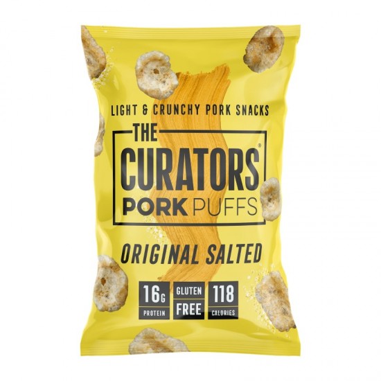 The Curators Pork Puffs - Ready Salted (24x25g)