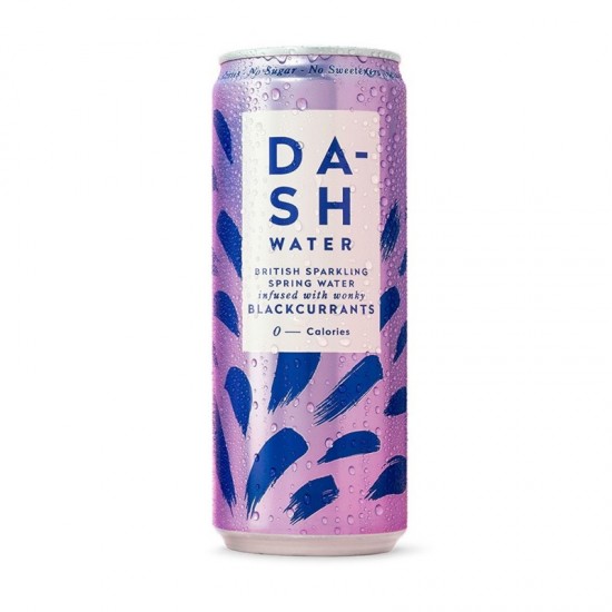 Dash Infused Sparkling Water - Blackcurrant (12x330ml)