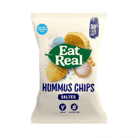 Eat Real Sharing Hummus Chips - Sea Salt (10x135g)