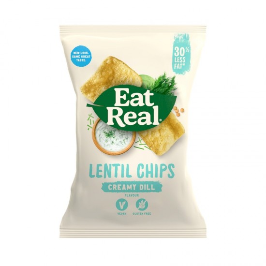 Eat Real Sharing Chips - Lentil Creamy Dill (10x113g)