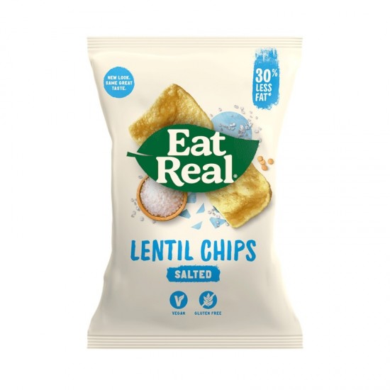 Eat Real Sharing Lentil Chips - Sea Salted (10x113g)