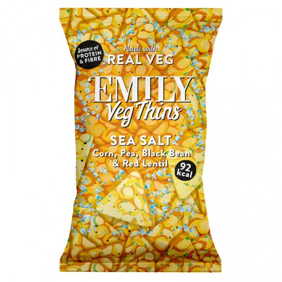 Emily Crisps Vegetable Thins - Sea Salt (24x23g)