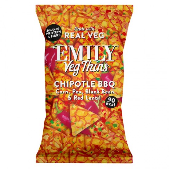 Emily Crisps Vegetable Thins - Chipotle BBQ (24x23g)