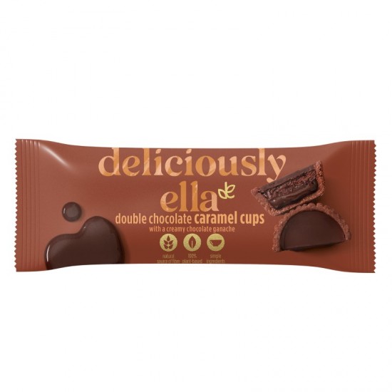 Deliciously Ella Salted Caramel Cups - Double Chocolate (12x36g)