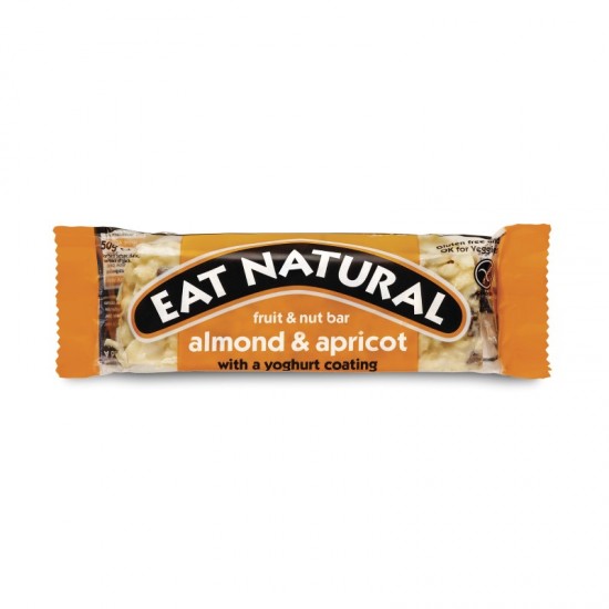 Eat Natural Fruit & Nut Bar - Almond Apricot with Yoghurt Coating (12x50g)