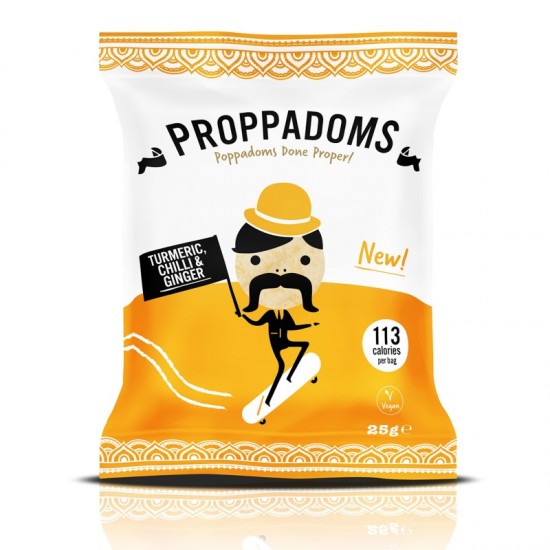 Family Secret Proppadoms - Turmeric, Chilli & Ginger (12x25g)