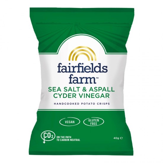 Fairfields Crisps - Sea Salt & Aspall Cider Vinegar (36x40g)