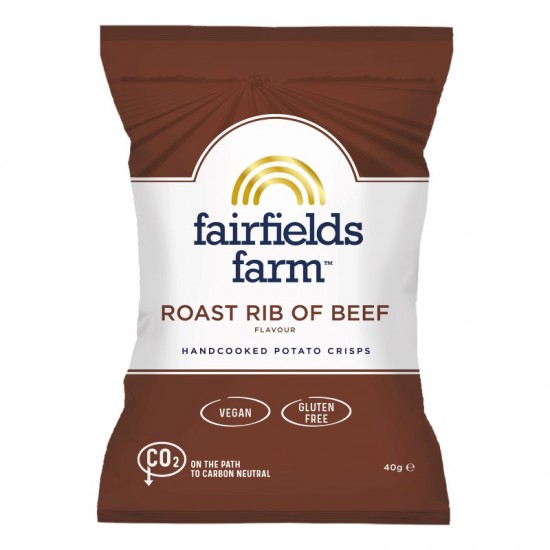 Fairfields Crisps - Roast Rib of Beef (36x40g)