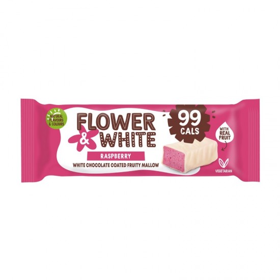 Flower & White Mallow Bar - Chocolate Covered Raspberry (15x30g)