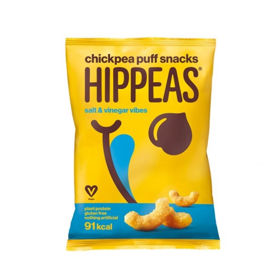 Hippeas Chickpea Puffs - Salt & Vinegar (24x22g)