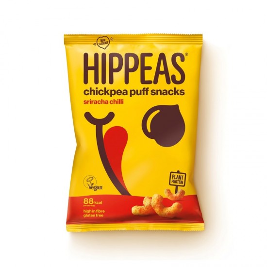 Hippeas Chickpea Puffs - Sriracha Chili (24x22g)