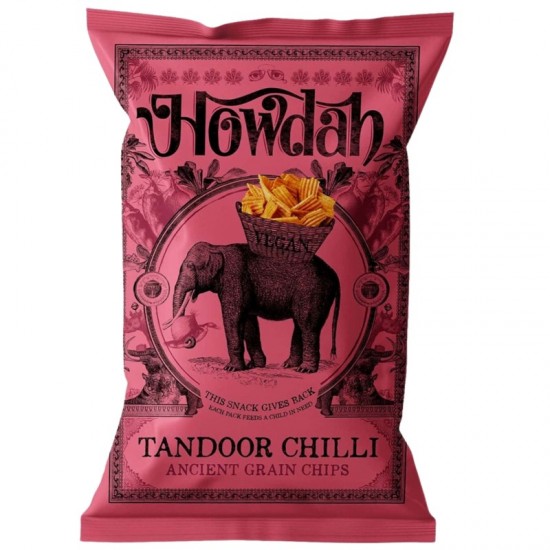 Howdah Ancient Grain Chips - Tandoor Chilli (6x130g)