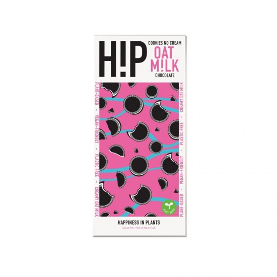 HiP Chocolate Bar - Cookies No Cream (12x70g)