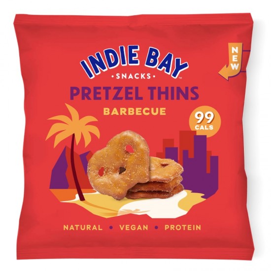 Indie Bay Pretzel Thins - Barbecue (10x24g)