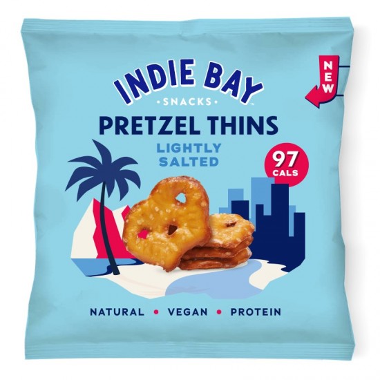 Indie Bay Pretzel Thins - Lightly Salted (10x24g)