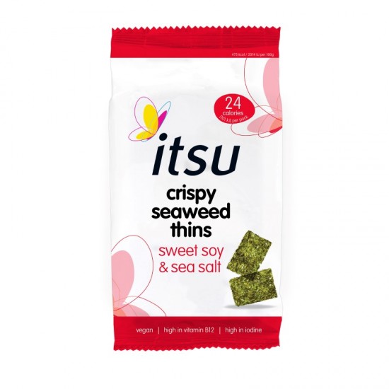 Itsu Crispy Seaweed Thins - Sweet Soy & Sea Salt (18x5g)