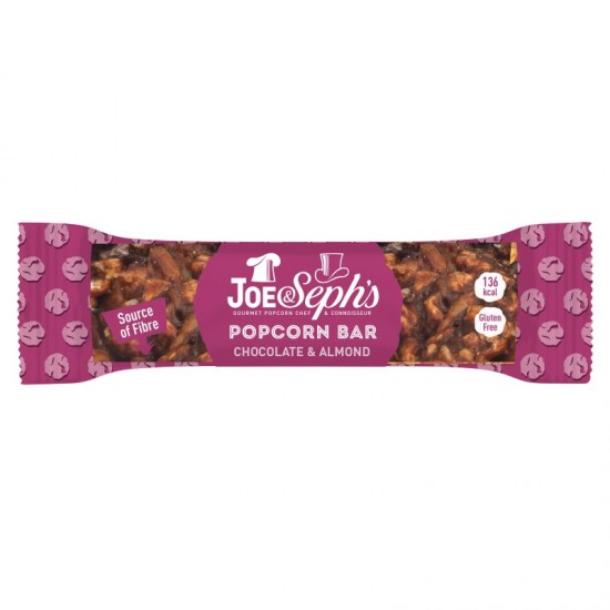 Joe & Seph's Popcorn Bar - Chocolate & Almond (12x27g)