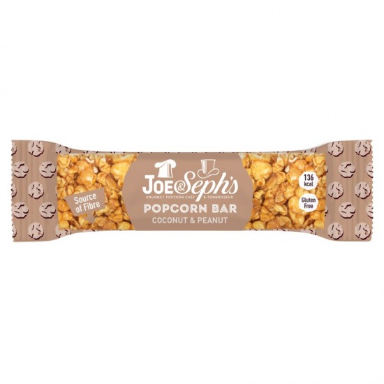 Joe & Seph's Popcorn Bar - Coconut & Peanut (12x27g)