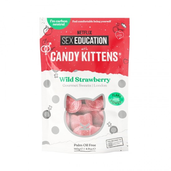 Candy Kittens Bag - Wild Strawberry (10x140g)