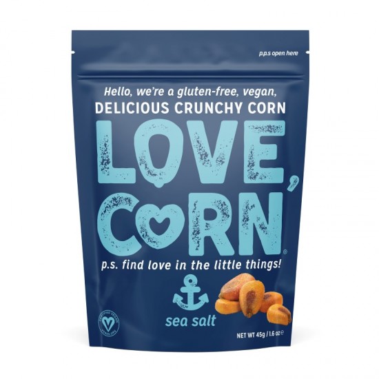 Love Corn Impulse Crunchy Corn - Sea Salt (10x45g)