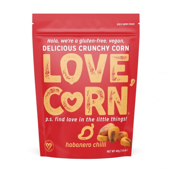 Love Corn Impulse Crunchy Corn - Habanero (10x45g)