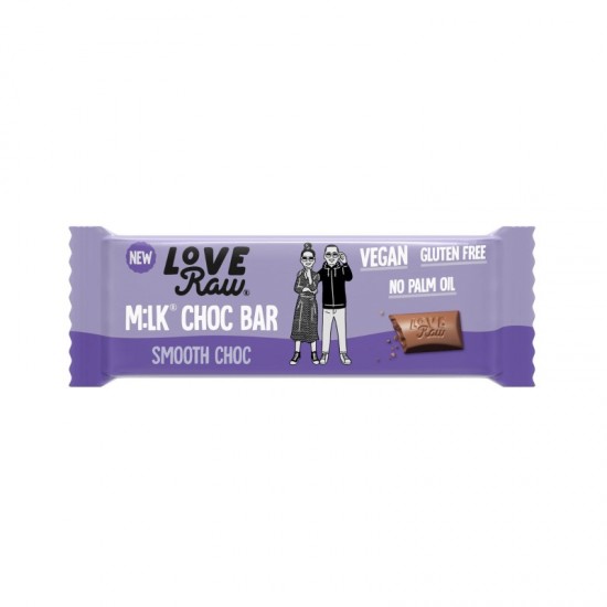 LoveRaw M:lk Choc Bar - Smooth Choc (20x30g)