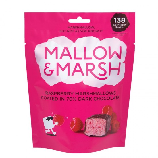 Mallow & Marsh Marshmallow Pouch - Raspberry (6x100g)