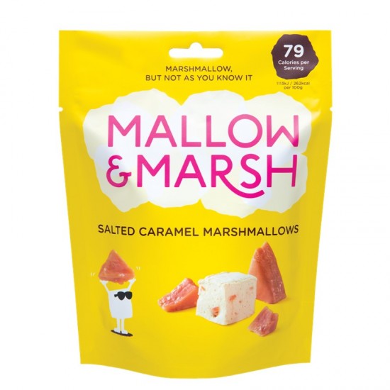 Mallow & Marsh Marshmallow Pouch - Salted Caramel (6x85g)