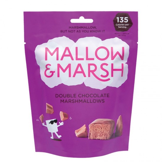 Mallow & Marsh Marshmallow Pouch - Double Chocolate (6x100g)