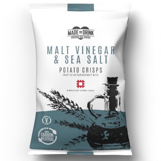 Made For Drink Crisps - Malt Vinegar & Sea Salt (24x40g)