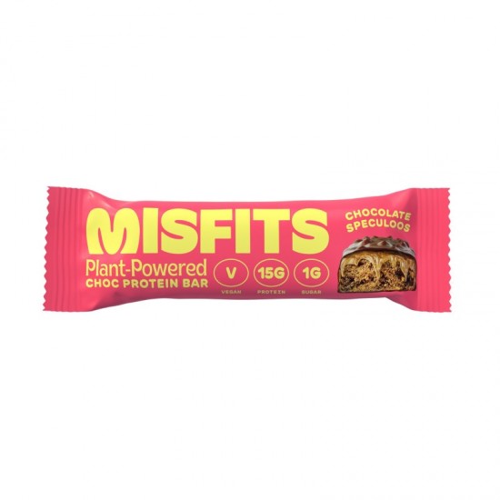 Misfits Vegan Protein Bar - Milk Chocolate Speculoos (12x45g)